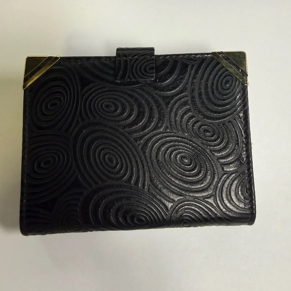 Vintage Gigliodoro Black Leather Home Office Planner - Picture 6 of 8